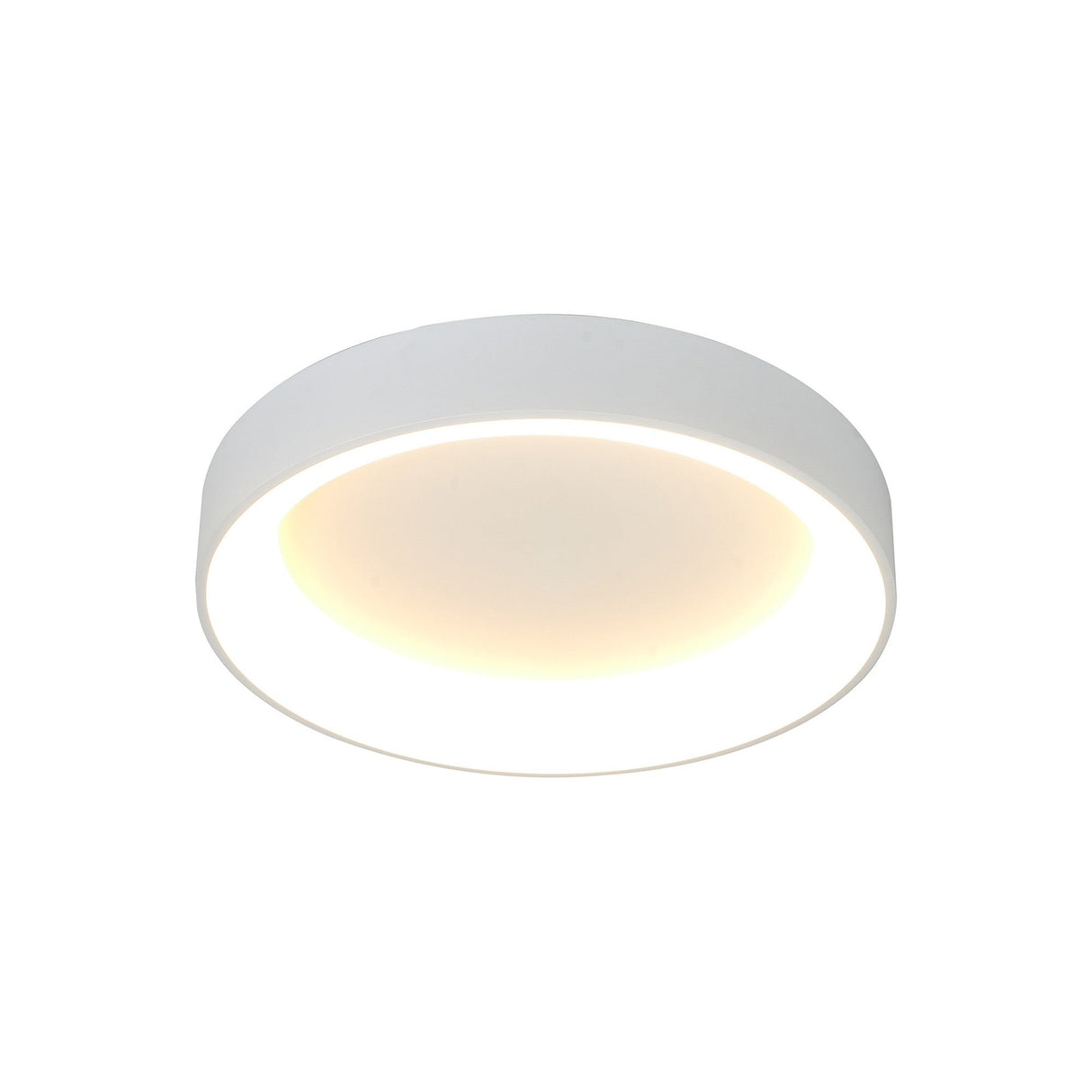 Niseko Large Ring CCT Dimmable LED Flush Ceiling Light With Remote & App Control 40W - White