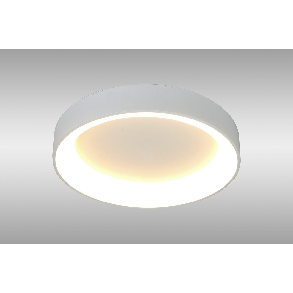 Niseko Large Ring CCT Dimmable LED Flush Ceiling Light With Remote & App Control 40W - White