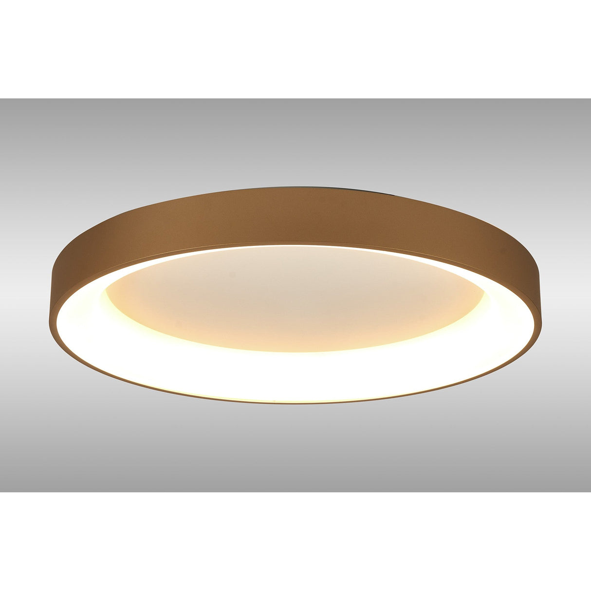 Niseko Ring CCT Dimmable LED Flush Ceiling Light With Remote & App Control 50W - Gold