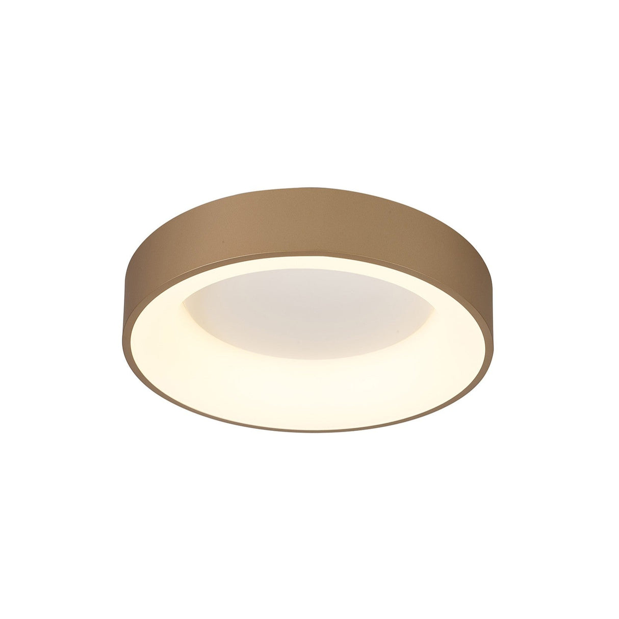 Niseko Small Ring CCT Dimmable LED Flush Ceiling Light With Remote & App Control 40W - Gold