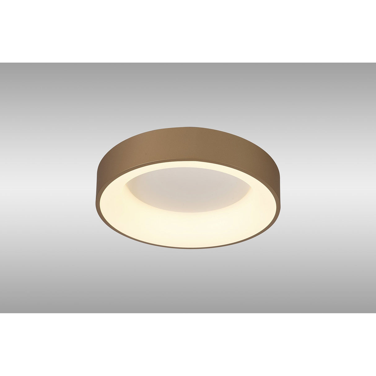 Niseko Small Ring CCT Dimmable LED Flush Ceiling Light With Remote & App Control 40W - Gold