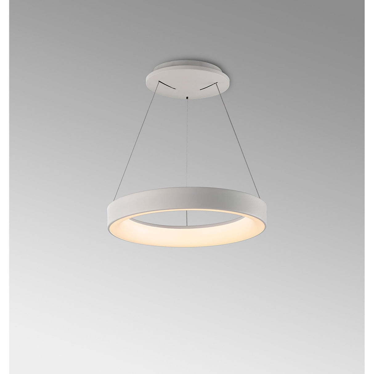 Niseko 38cm CCT LED Suspension Light  With Remote Control & App - White