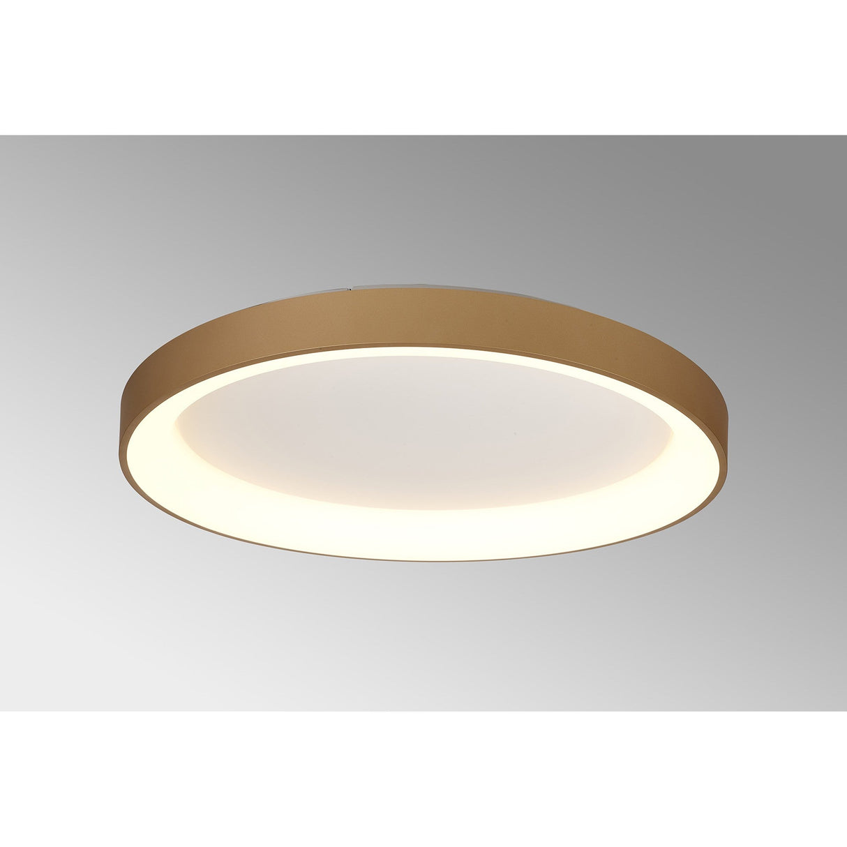 Niseko Ring CCT Dimmable LED Flush Ceiling Light With Remote Control 58W - Gold