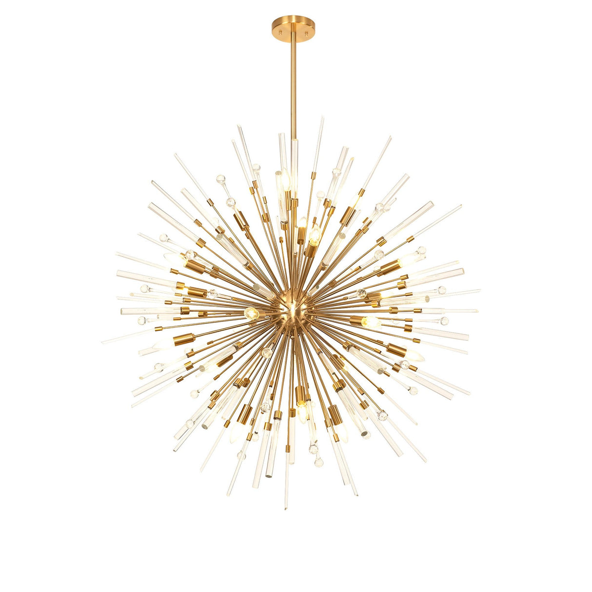 Noon 20 Light Glass Pendant Light – Antique Gold