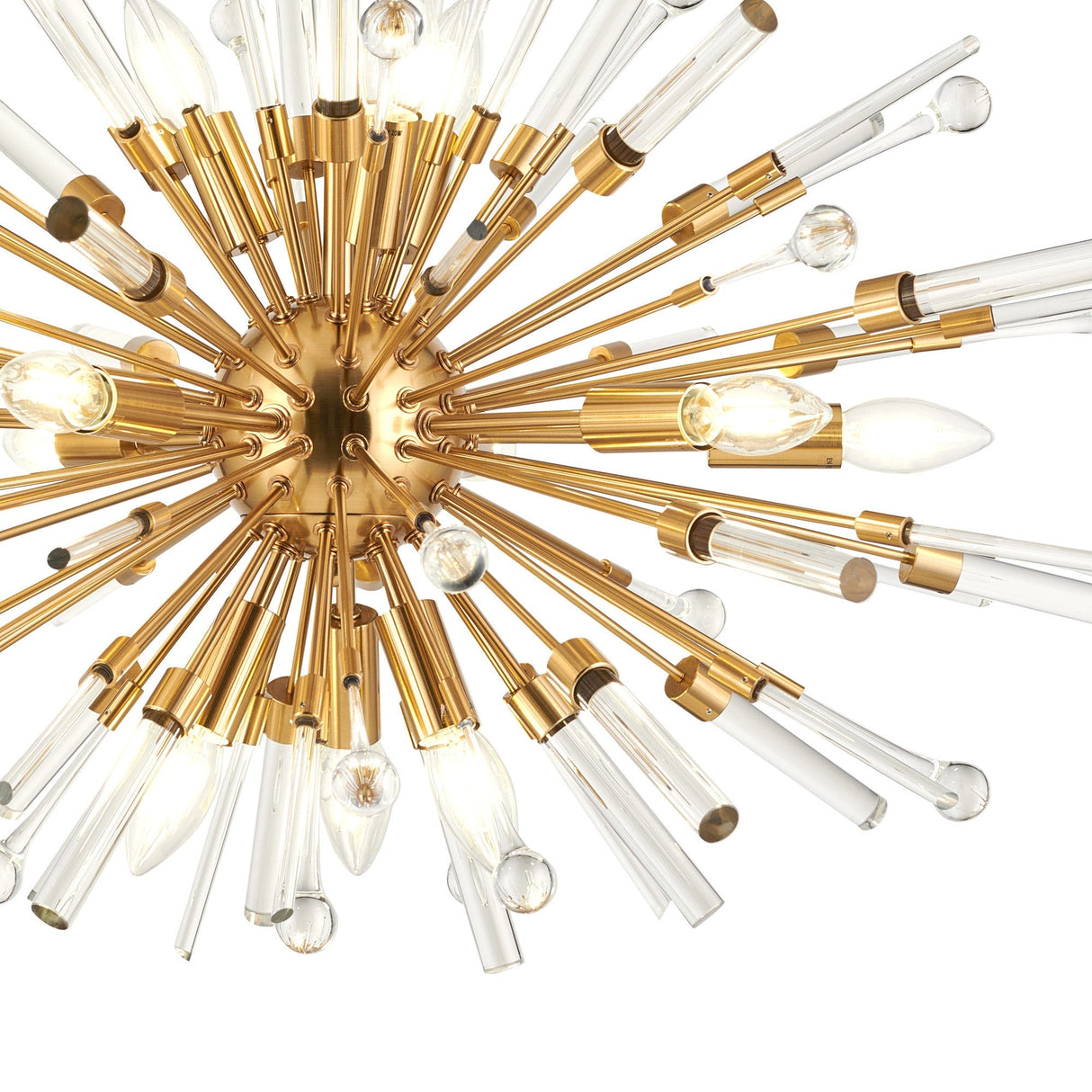 Noon Oval 12 Light Glass Pendant Light – Antique Gold