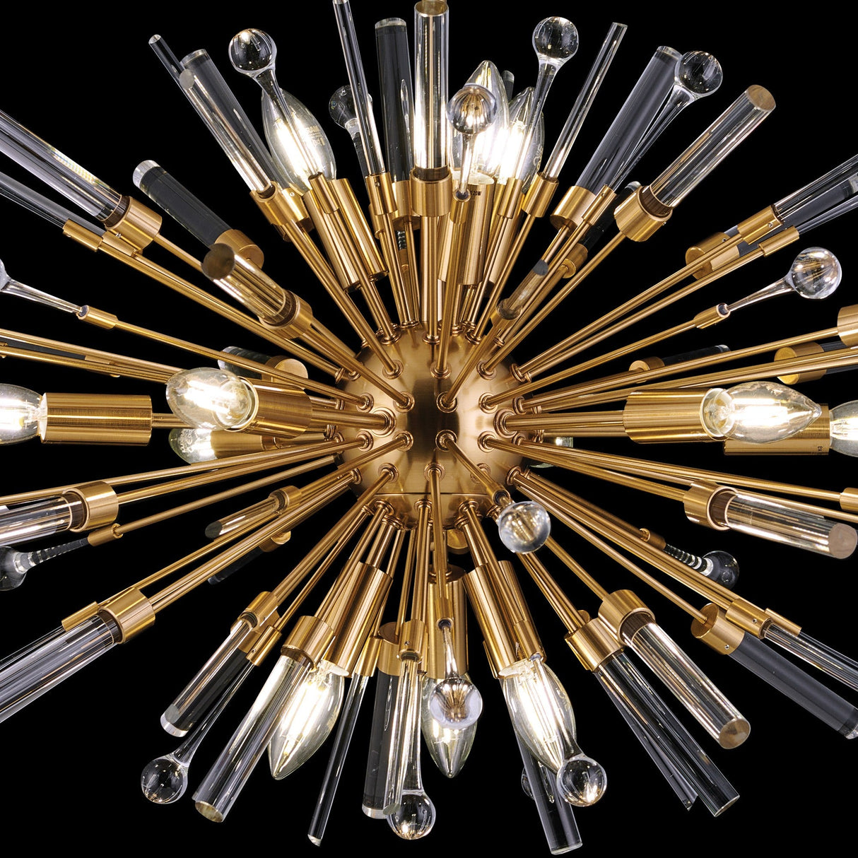 Noon Oval 12 Light Glass Pendant Light – Antique Gold