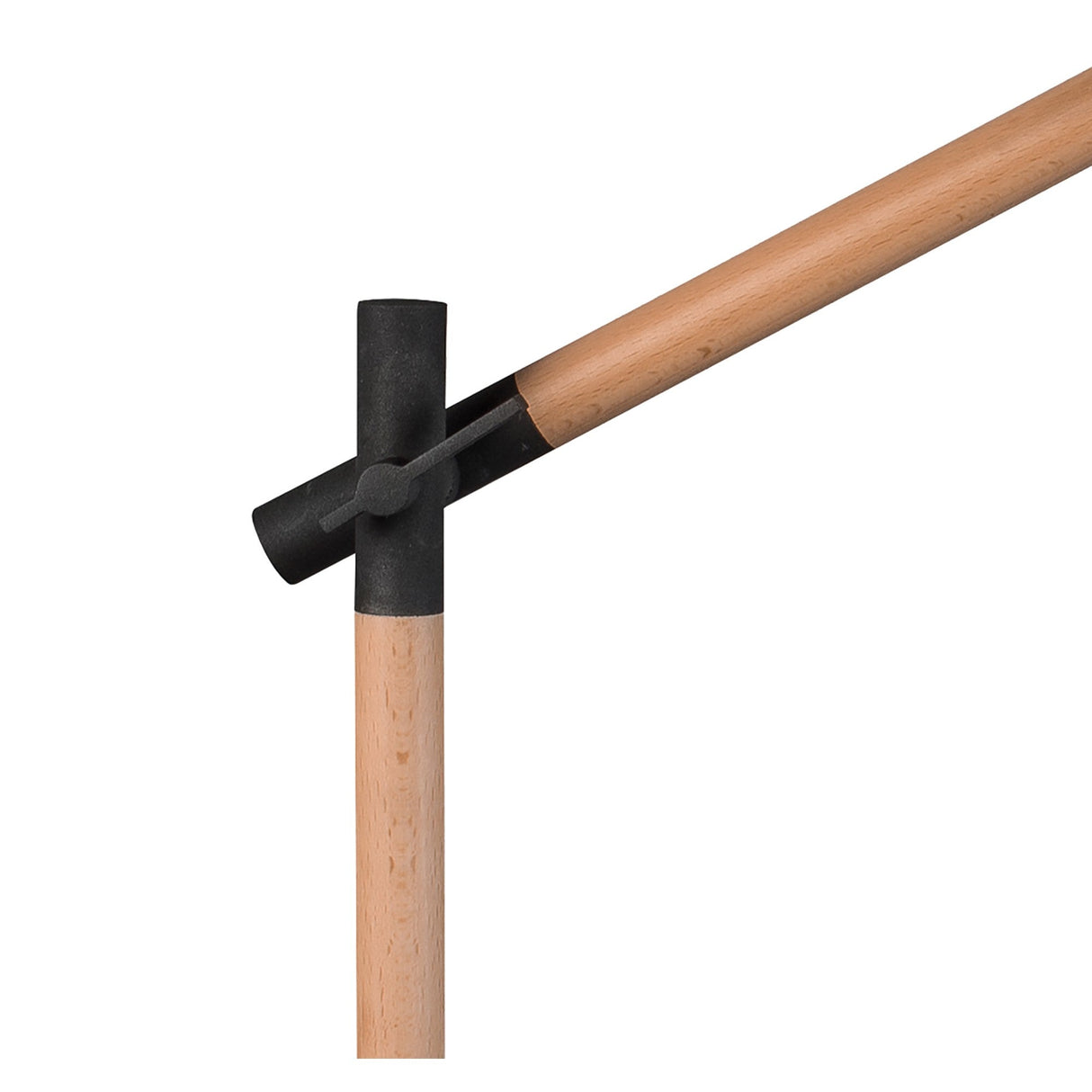 Nordica Table Lamp - Matt Black/Beech With Black Shade