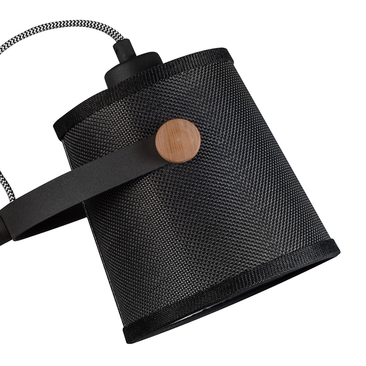 Nordica Table Lamp - Matt Black/Beech With Black Shade