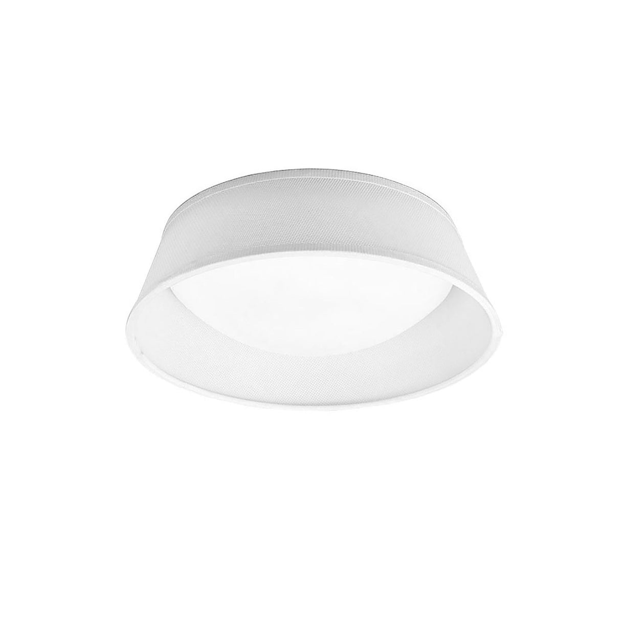 Nordica LED Flush Ceiling Light 3000K 12W - Ivory White