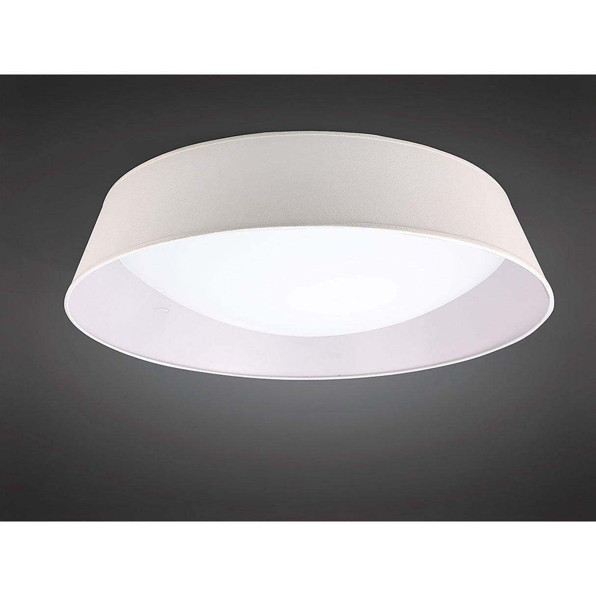 Nordica LED Flush Ceiling Light 3000K 60W - Ivory White