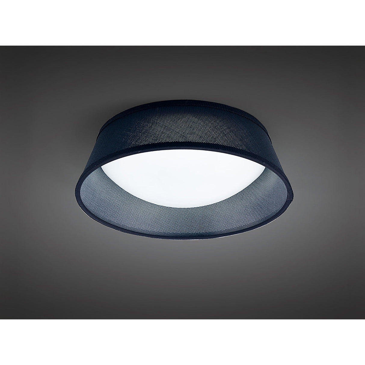 Nordica LED Flush Ceiling Light 3000K 12W - Black