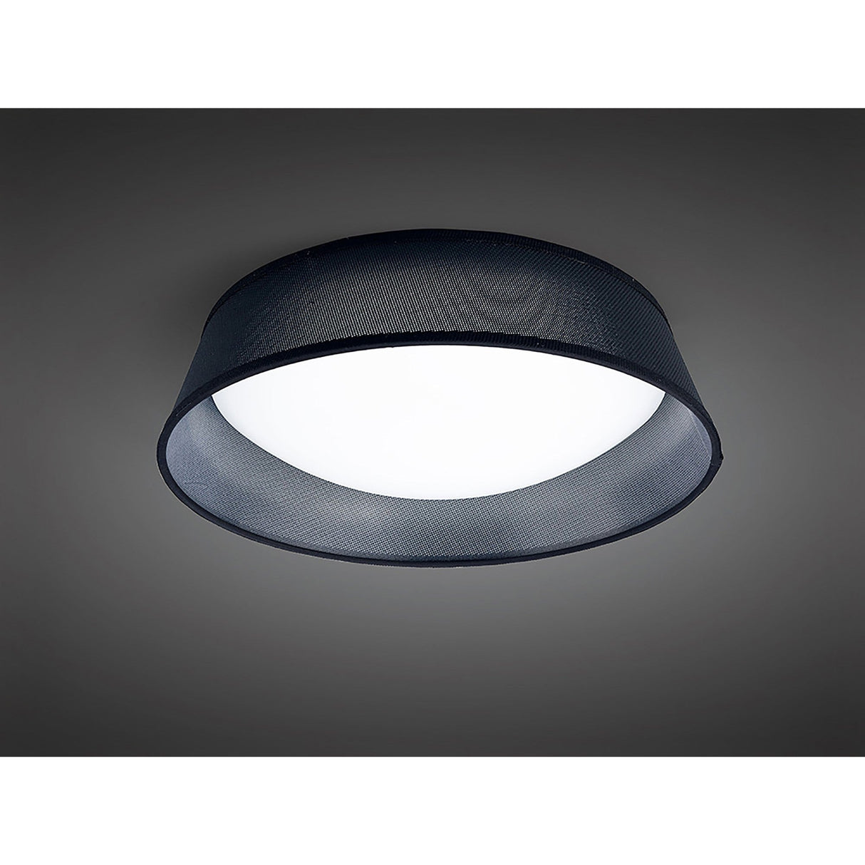 Nordica LED Flush Ceiling Light 3000K 21W - Black