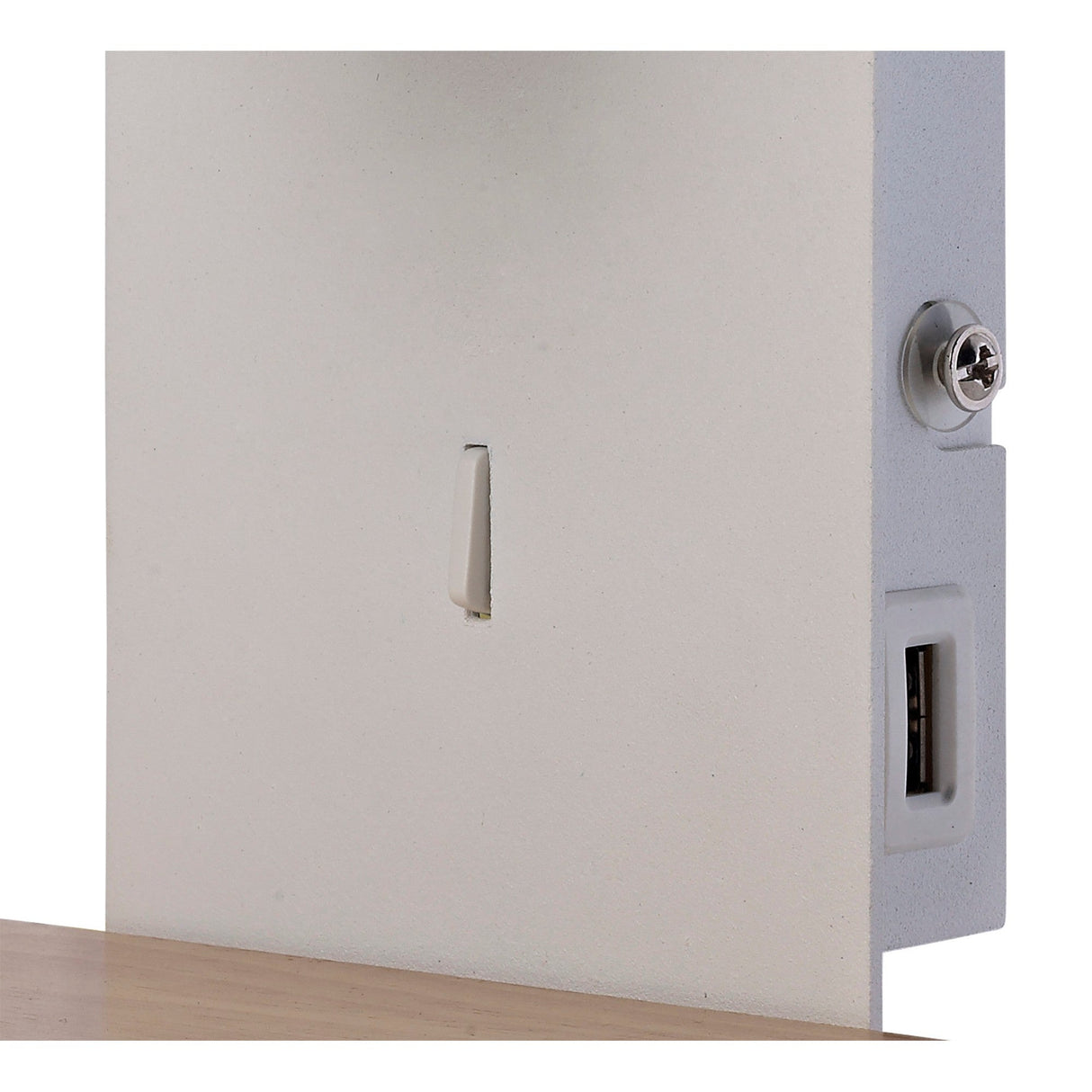 Nordica II LED Wall/Reading Light With USB And Support - White