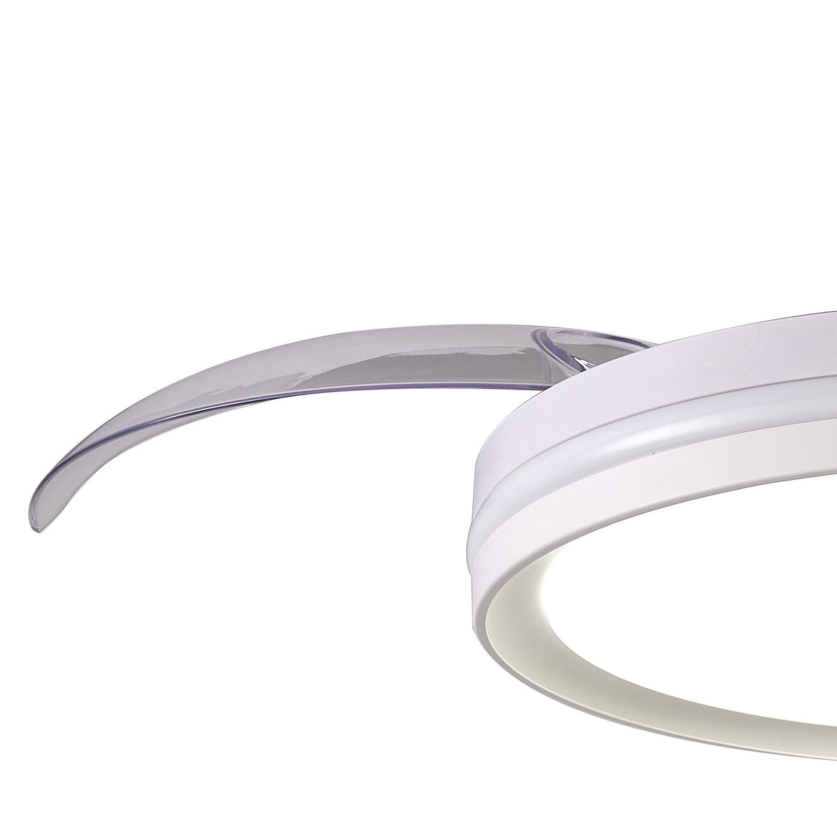 North RGB CCT Dimmable LED Ceiling Retractable Fan Light With Remote Control - White