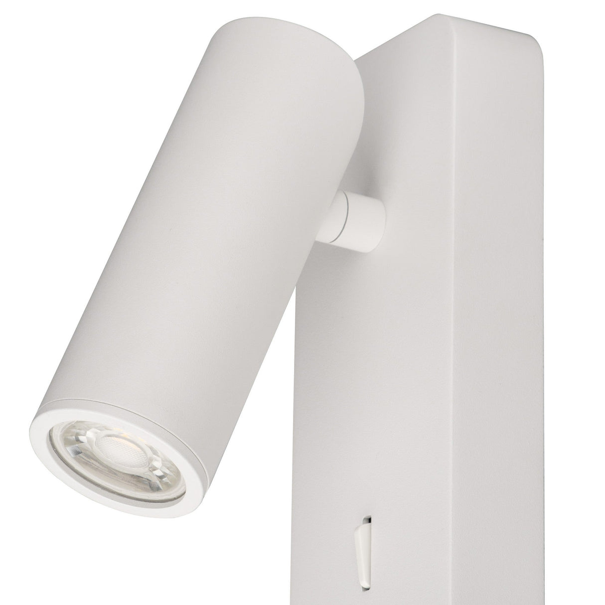 Notte 1 Light Single Spotlight With Switch - White