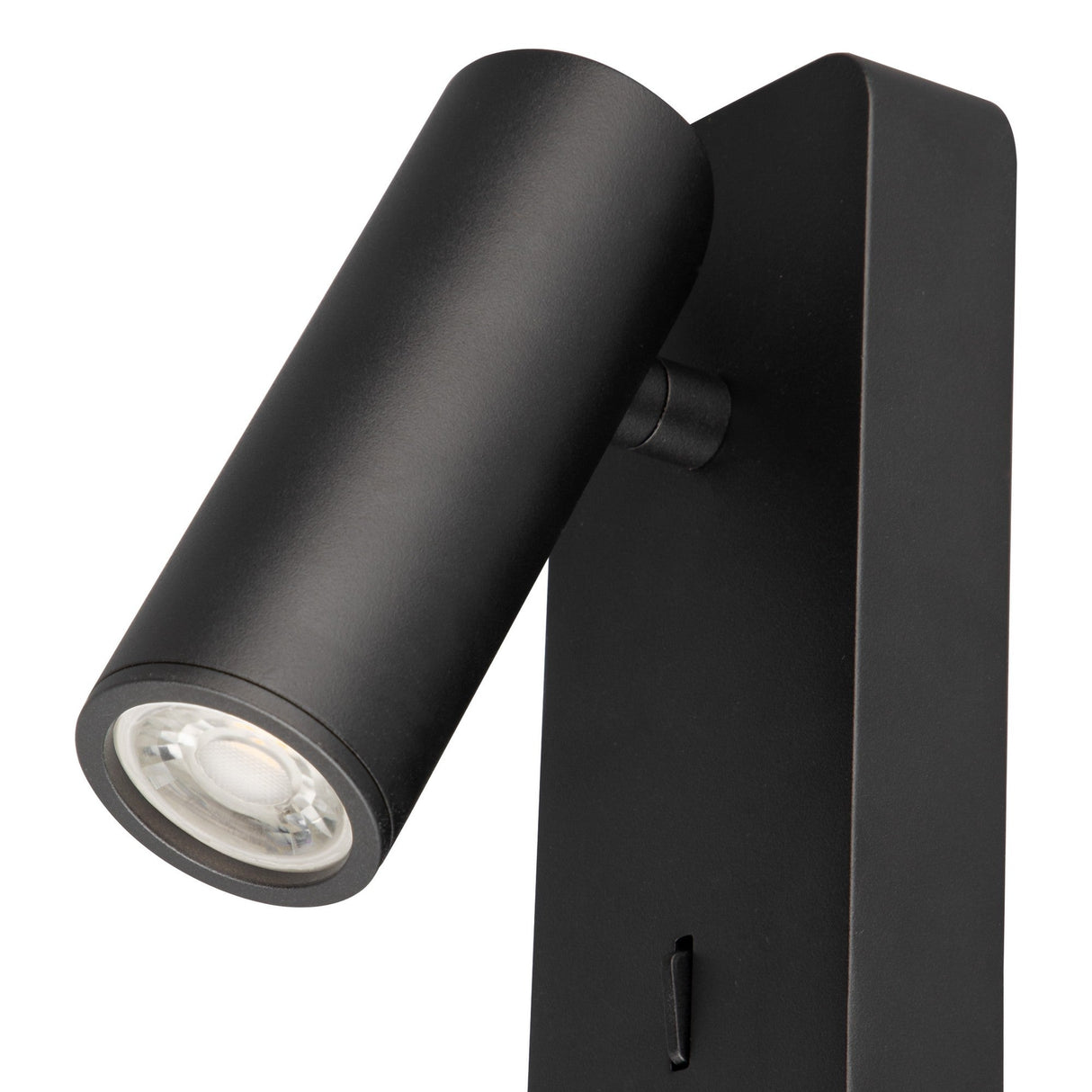 Notte 1 Light Single Spotlight With Switch - Black