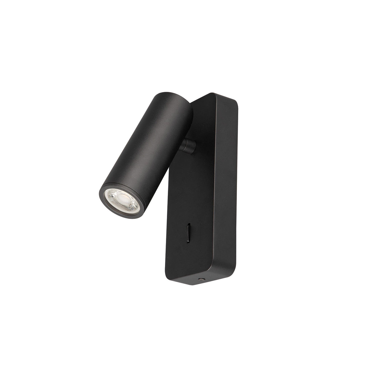 Notte 1 Light Single Spotlight With Switch - Black