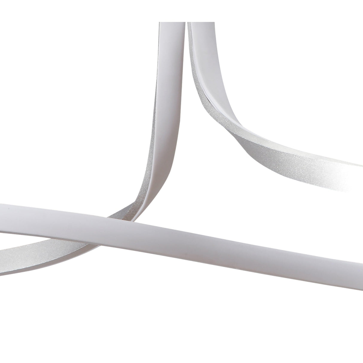 Nur Rectangular LED Semi-Flush Ceiling Light 40W 3000K – Chrome