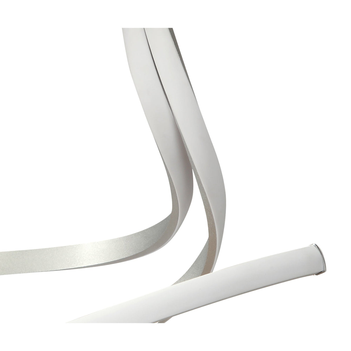 Nur LED Semi-Flush Ceiling Light 50W 3000K – Silver & Polished Chrome