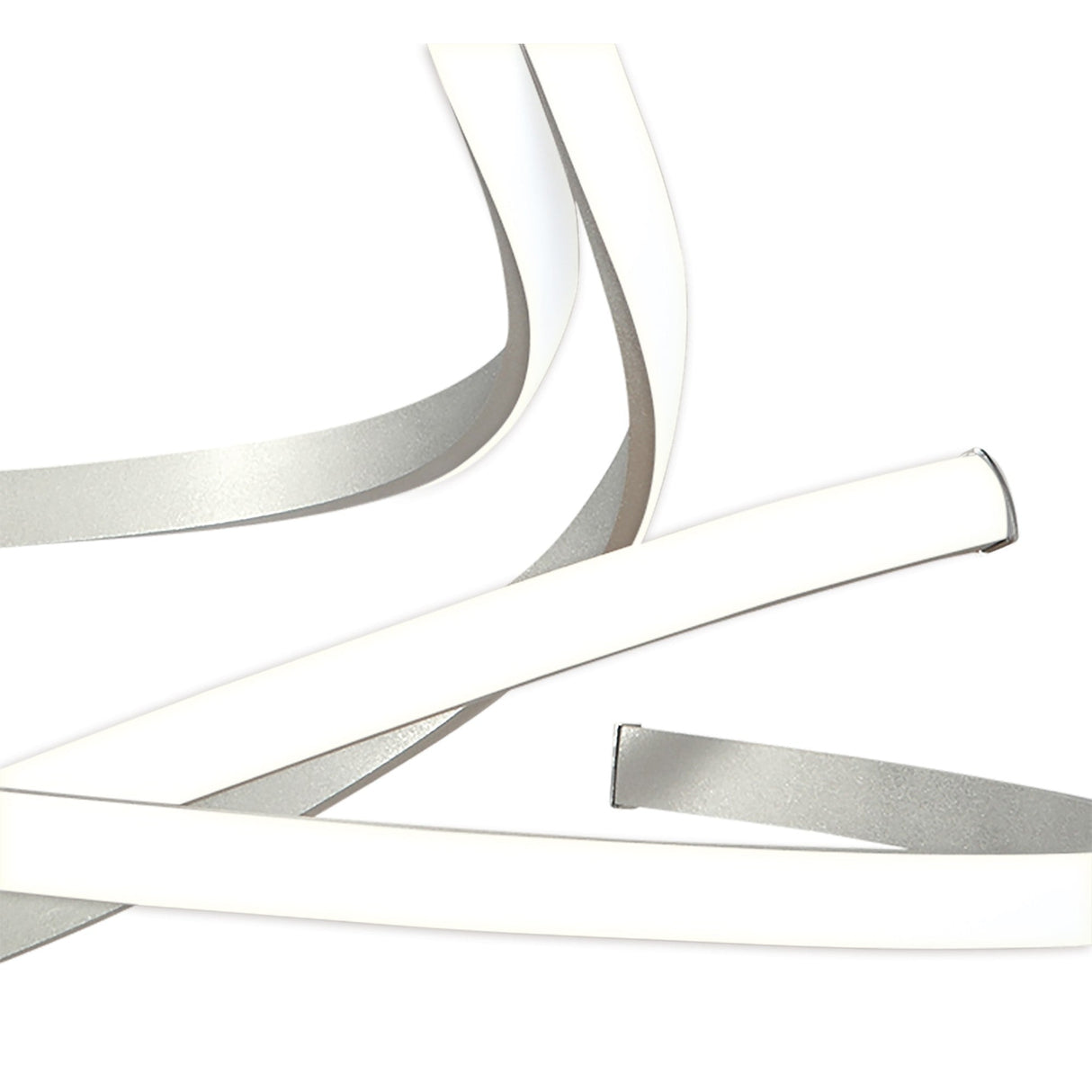 Nur Dimmable LED Semi-Flush Ceiling Light 50W 3000K – Polished Chrome