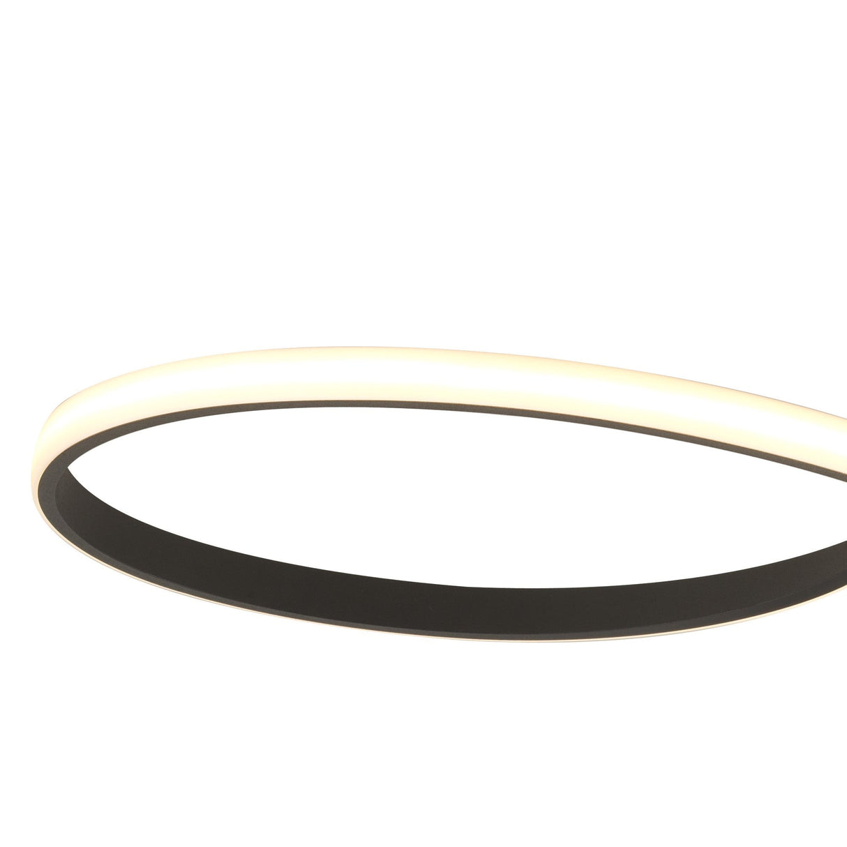 Nur Rectangular Dimmable LED Semi-Flush Ceiling Light 40W 2800K – Brown Oxide