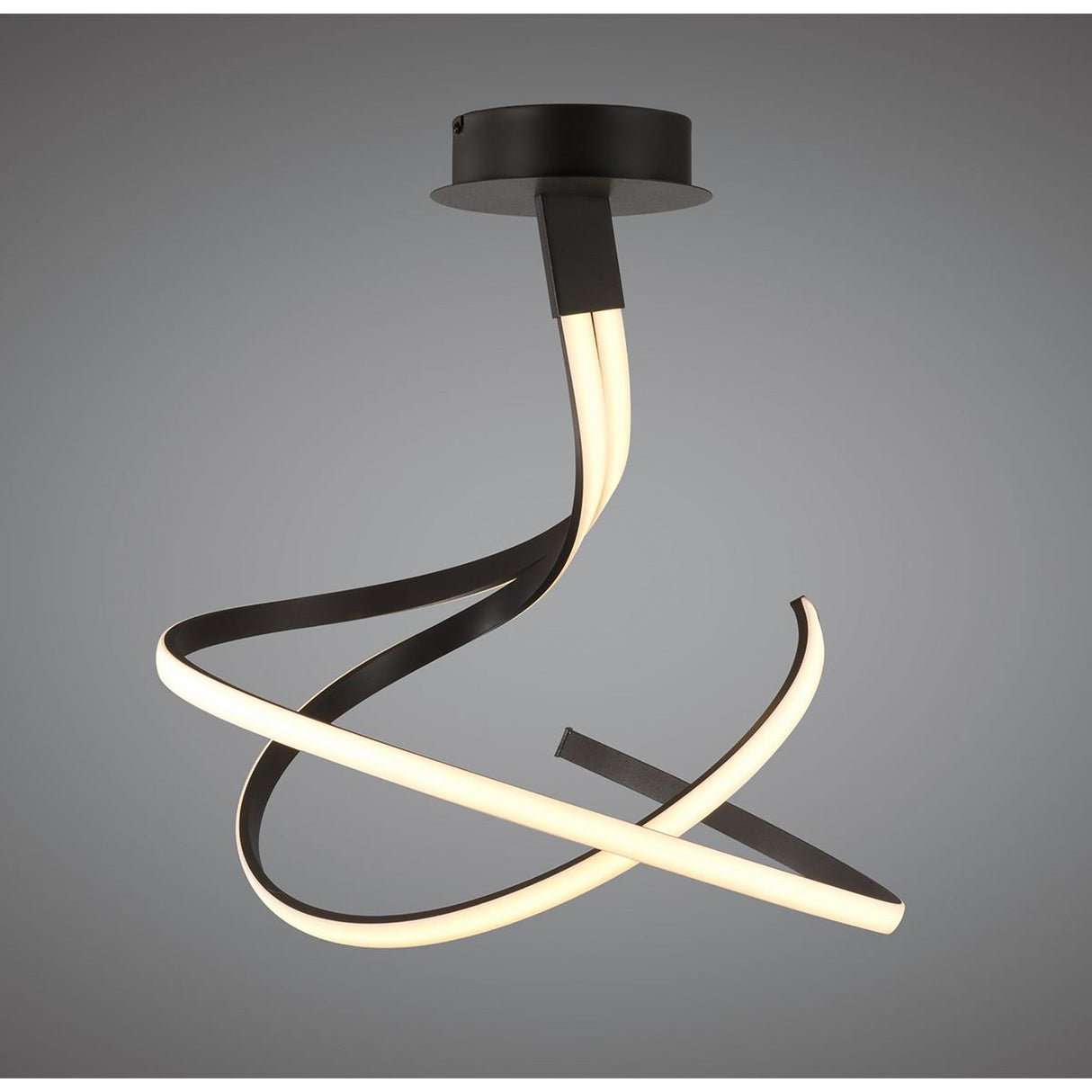 Nur Dimmable LED Semi-Flush Ceiling Light 50W 2800K – Brown Oxide