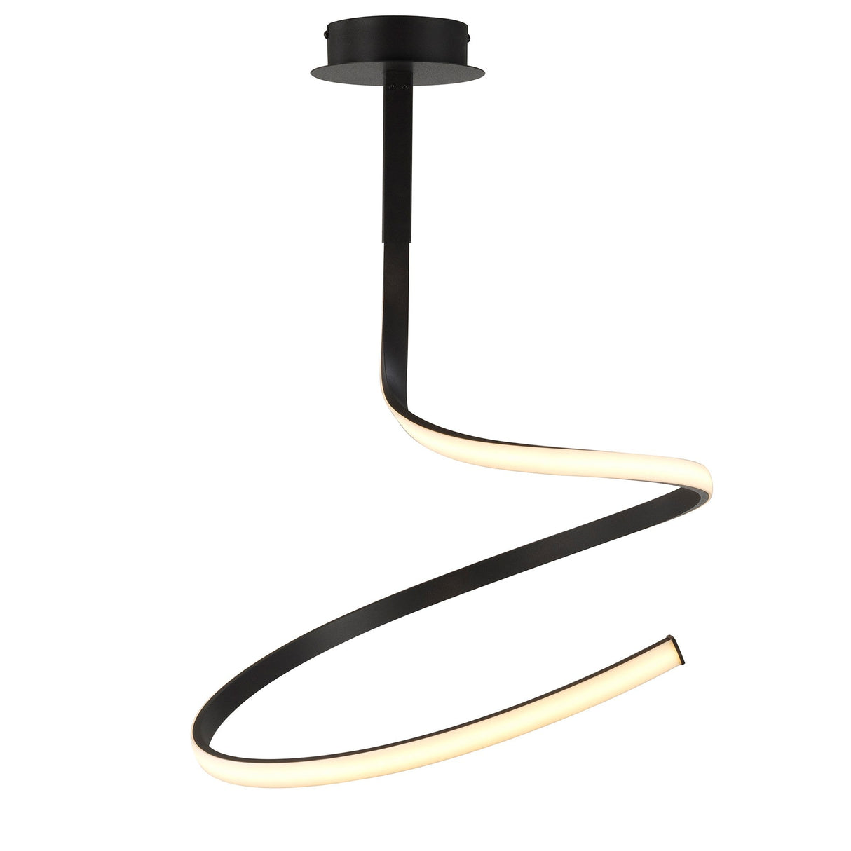 Nur Dimmable LED Semi-Flush Ceiling Light 30W 2800K – Brown Oxide