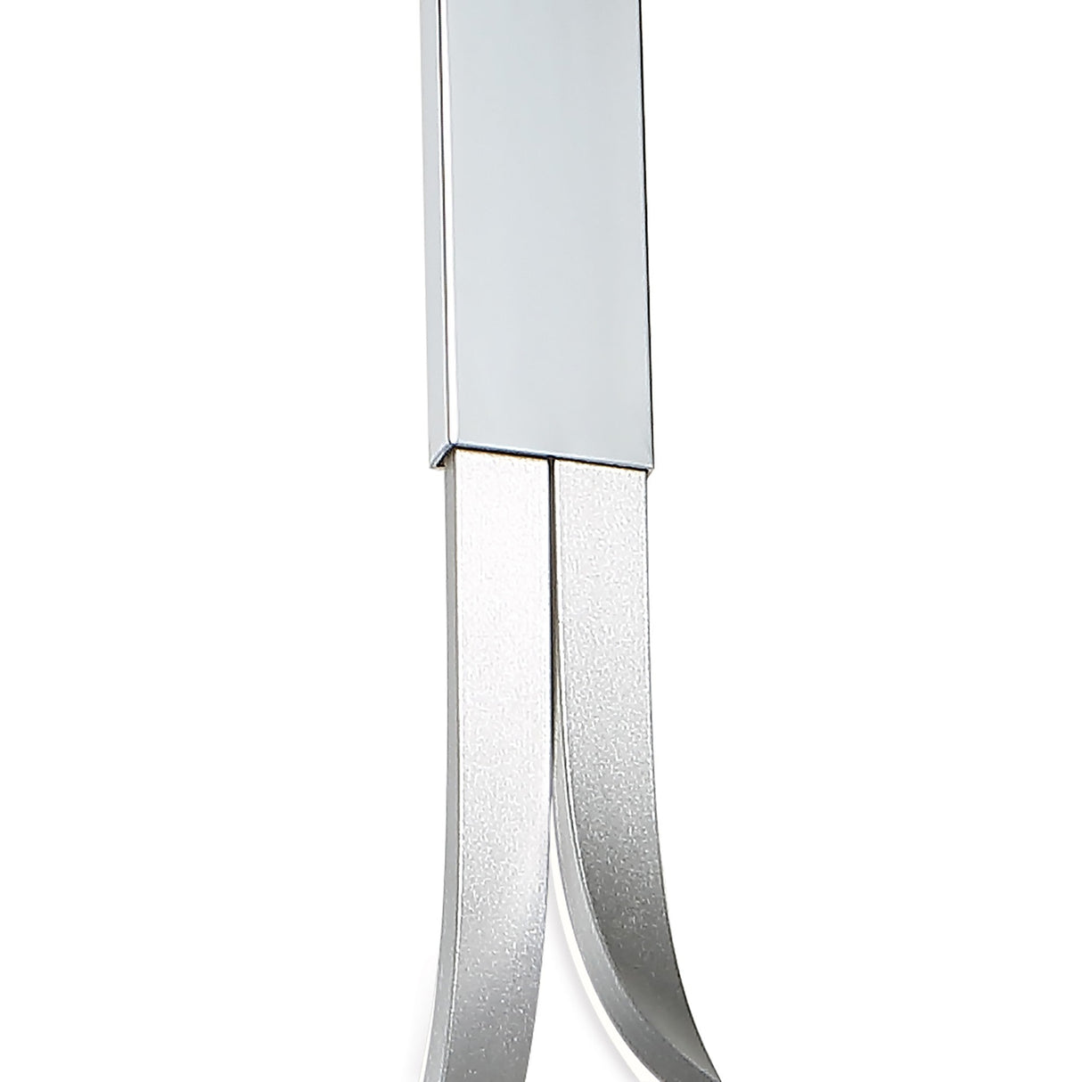 Nur XL LED Rectangular Semi-Flush Ceiling Light 50W 3000K – Chrome