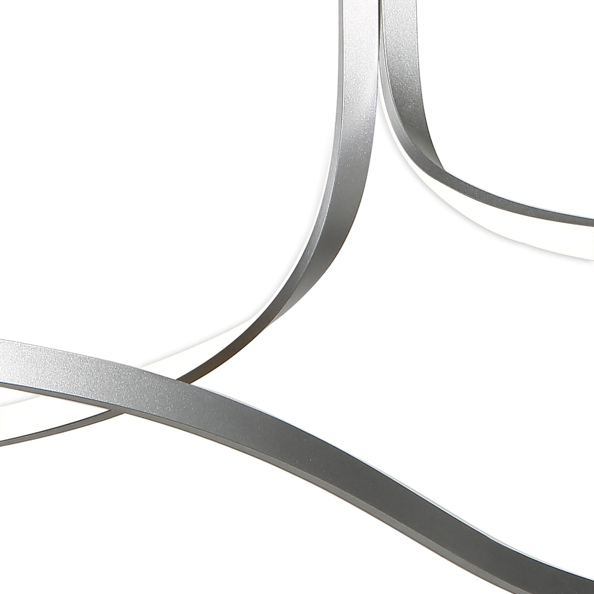 Nur XL LED Rectangular Semi-Flush Ceiling Light 50W 3000K – Chrome