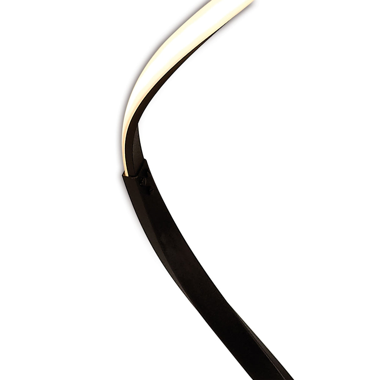 A close-up of the Nur Blanco XL Dimmable LED Floor Lamp 20W 2800K in Brown Oxide, with a sleek glowing top and dark base—ideal for ambient lighting in modern interiors.