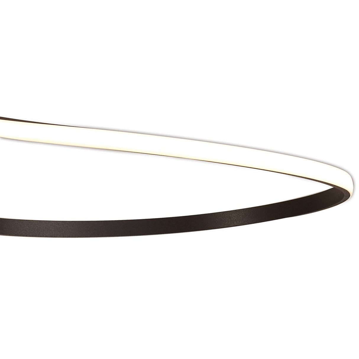 Nur XL LED Rectangular Semi-Flush Ceiling Light 50W 2800K – Brown Oxide