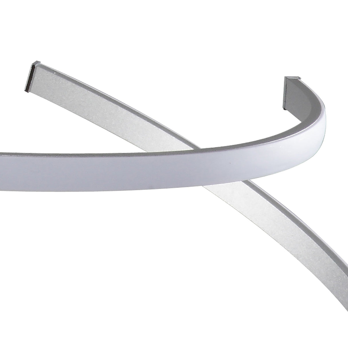 Nur XL Dimmable LED Semi-Flush Ceiling Light 80W 3000K – Chrome