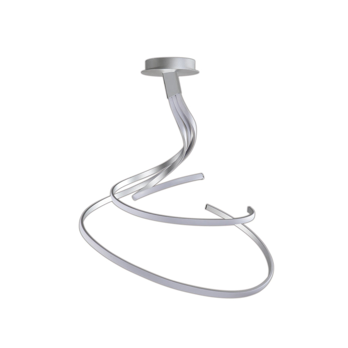 Nur XL Dimmable LED Semi-Flush Ceiling Light 80W 3000K – Chrome