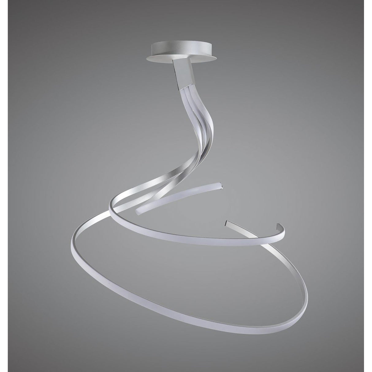 Nur XL Dimmable LED Semi-Flush Ceiling Light 80W 3000K – Chrome