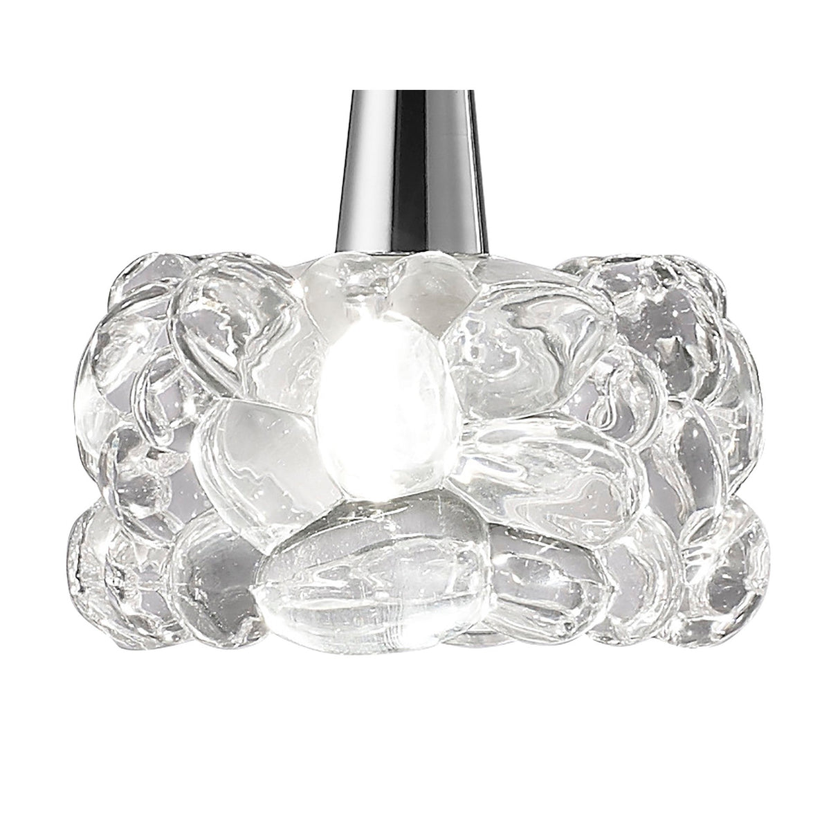 O2 Small 3 Light Bar Pendant Light - Polished Chrome