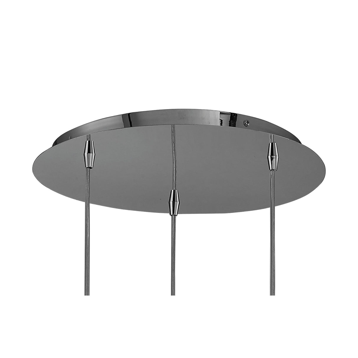 O2 3 Light Cluster Pendant Light - Polished Chrome