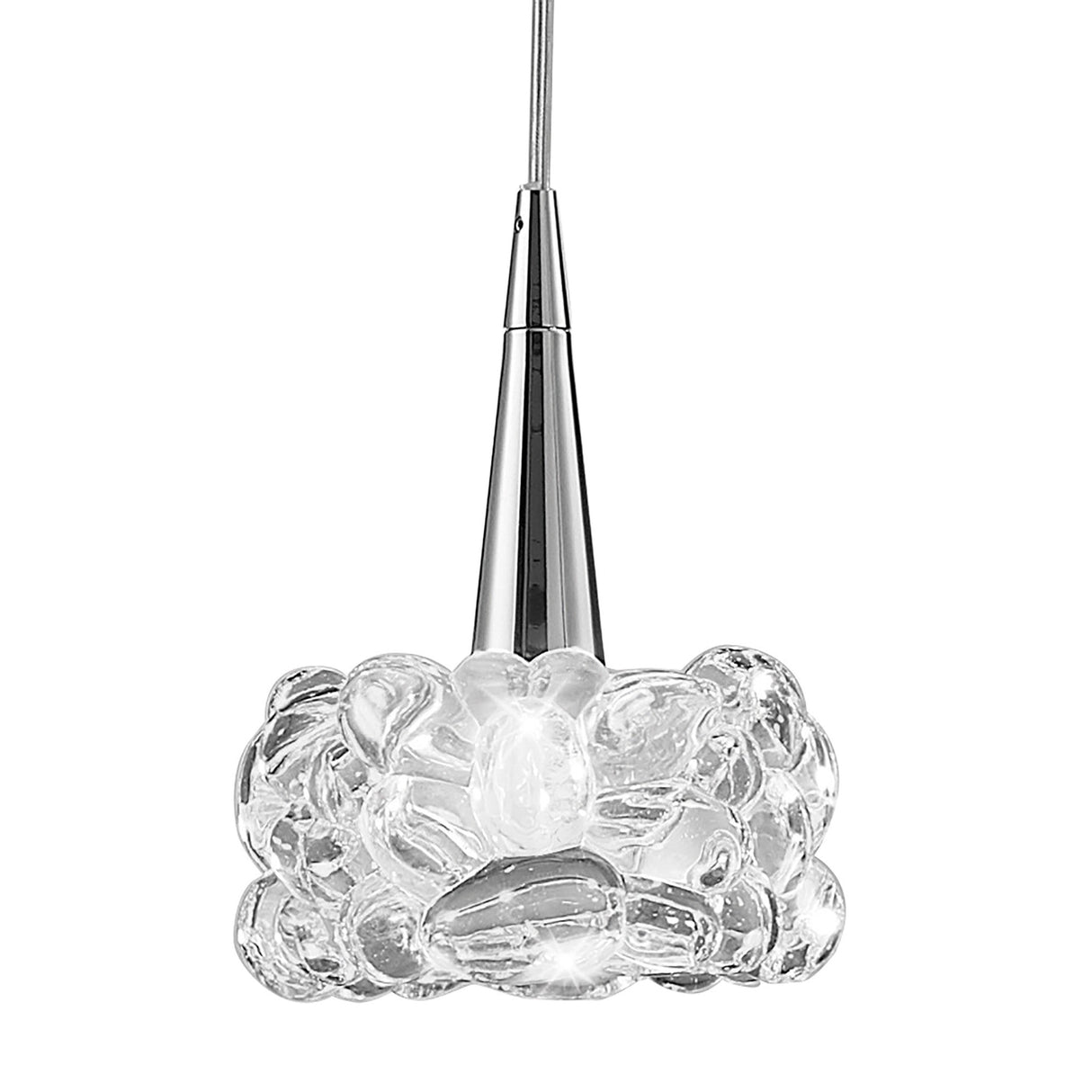O2 3 Light Cluster Pendant Light - Polished Chrome