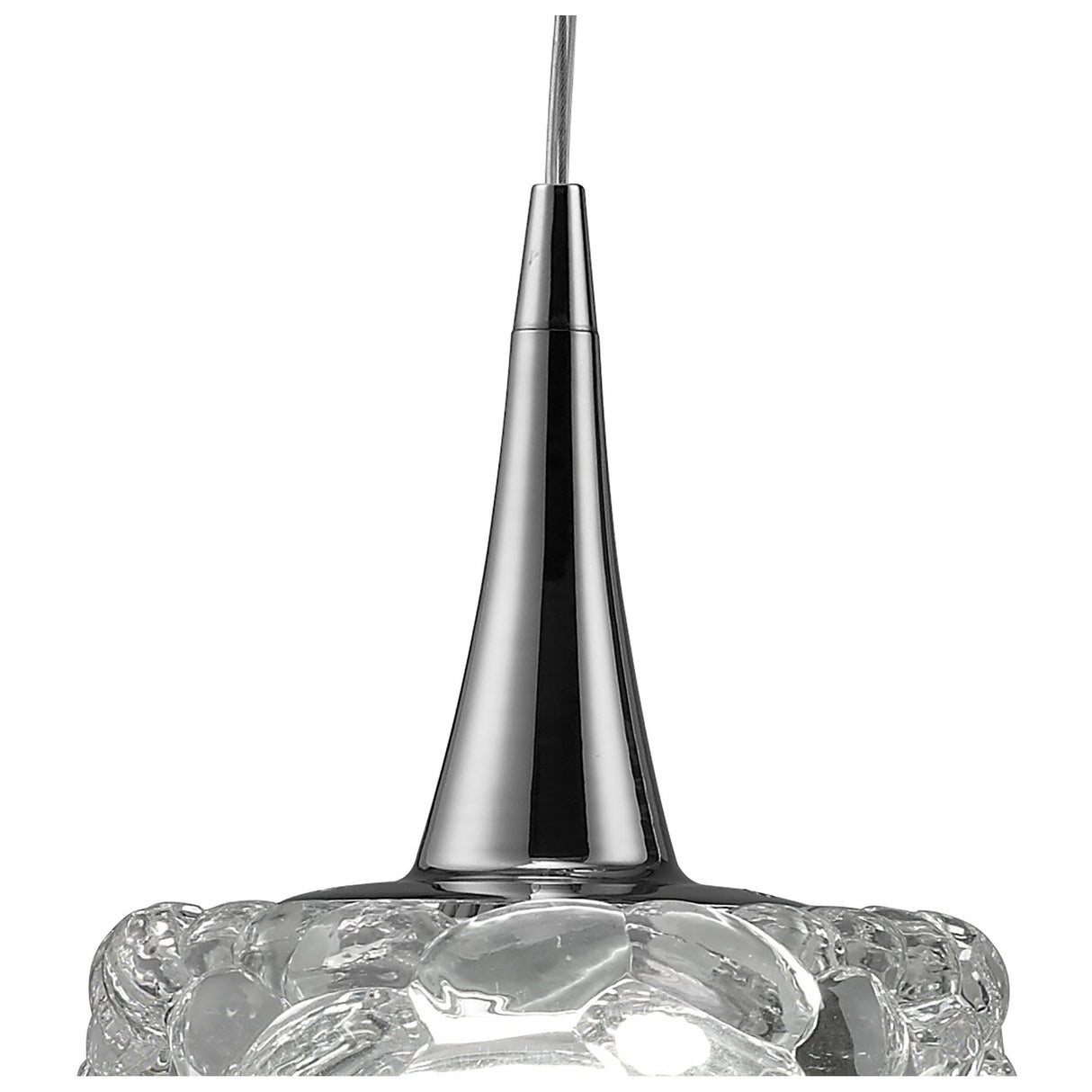 O2 Large 3 Light Bar Pendant Light - Polished Chrome