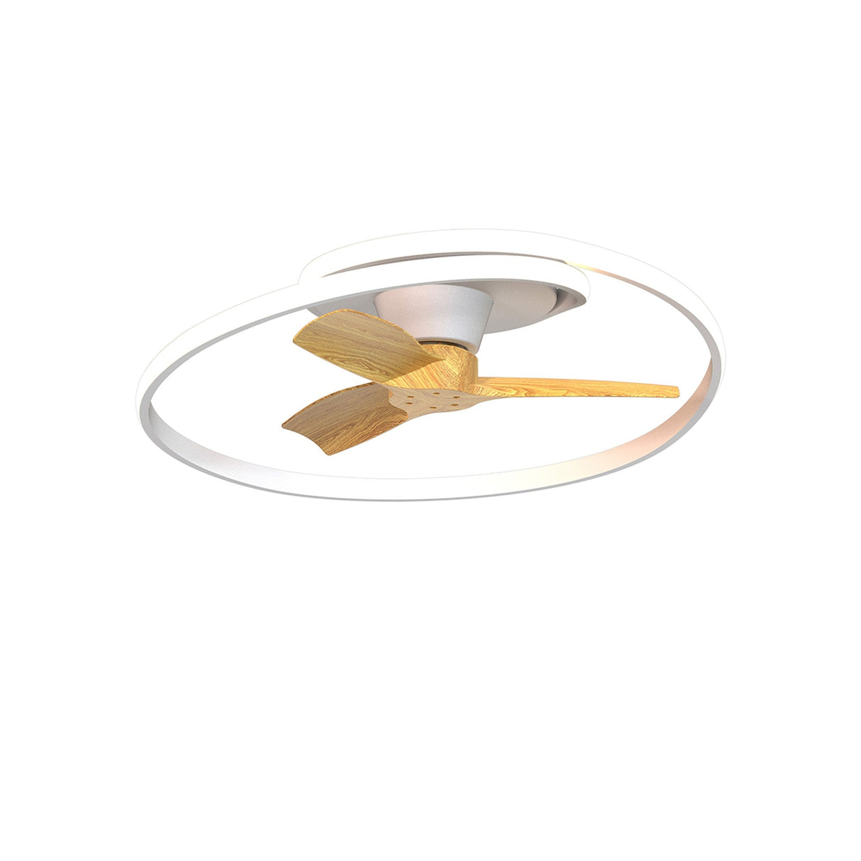 Ocean CCT Dimmable LED Ceiling Retractable Fan Light - Brown