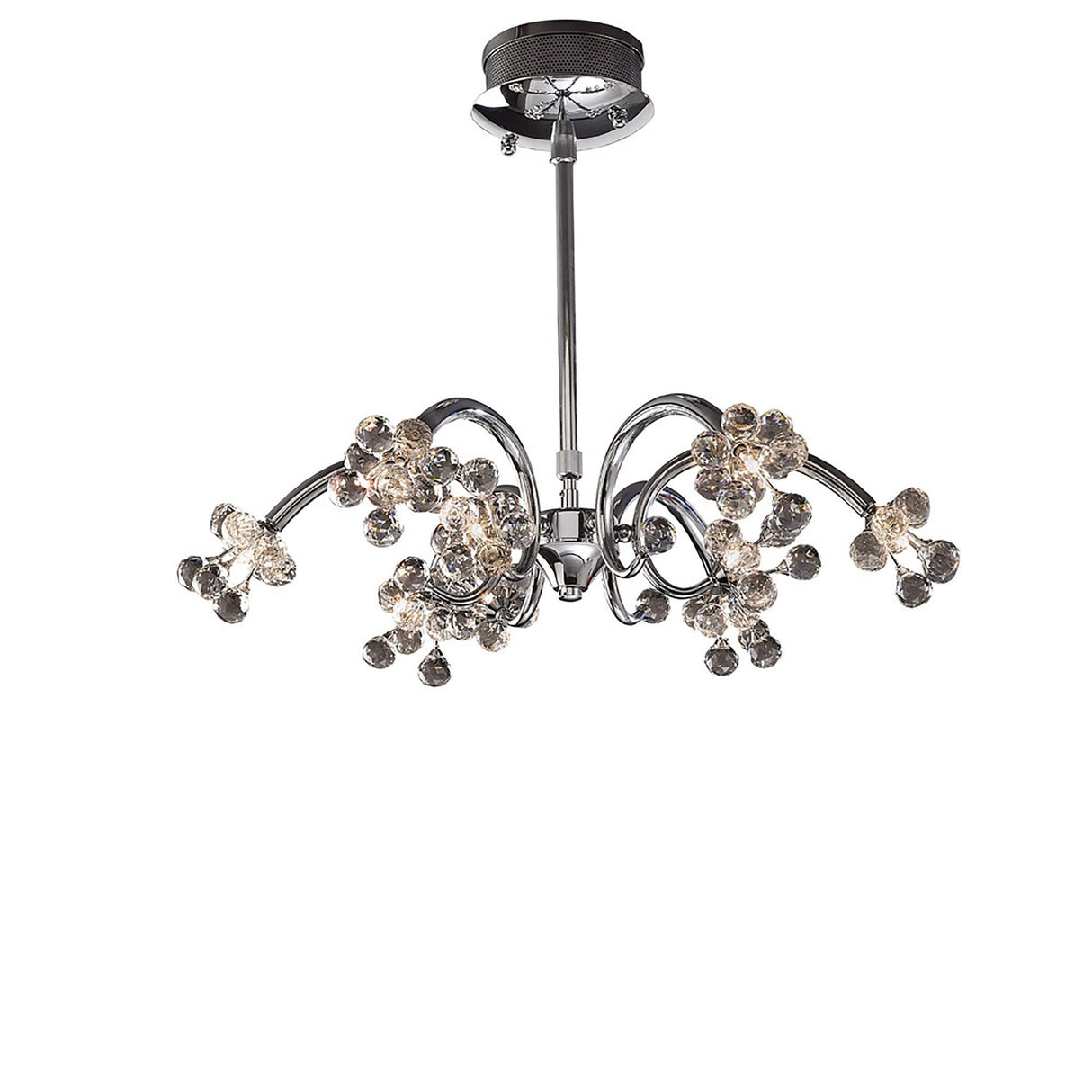 Octavia 65cm 9 Light Crystal Chandelier - Polished Chrome