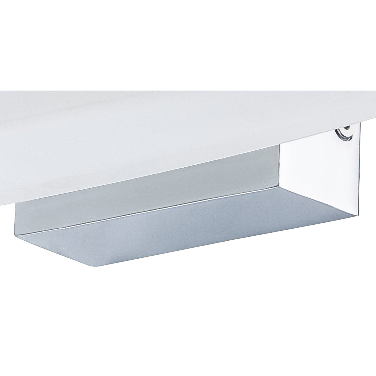 Ola LED Bathroom Mirror Wall Light – Polished Chrome & Frosted White