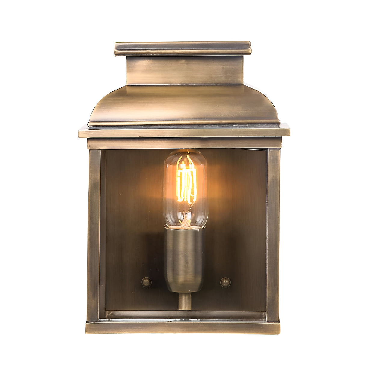 Old Bailey 1 Light Wall Lantern - Aged Brass