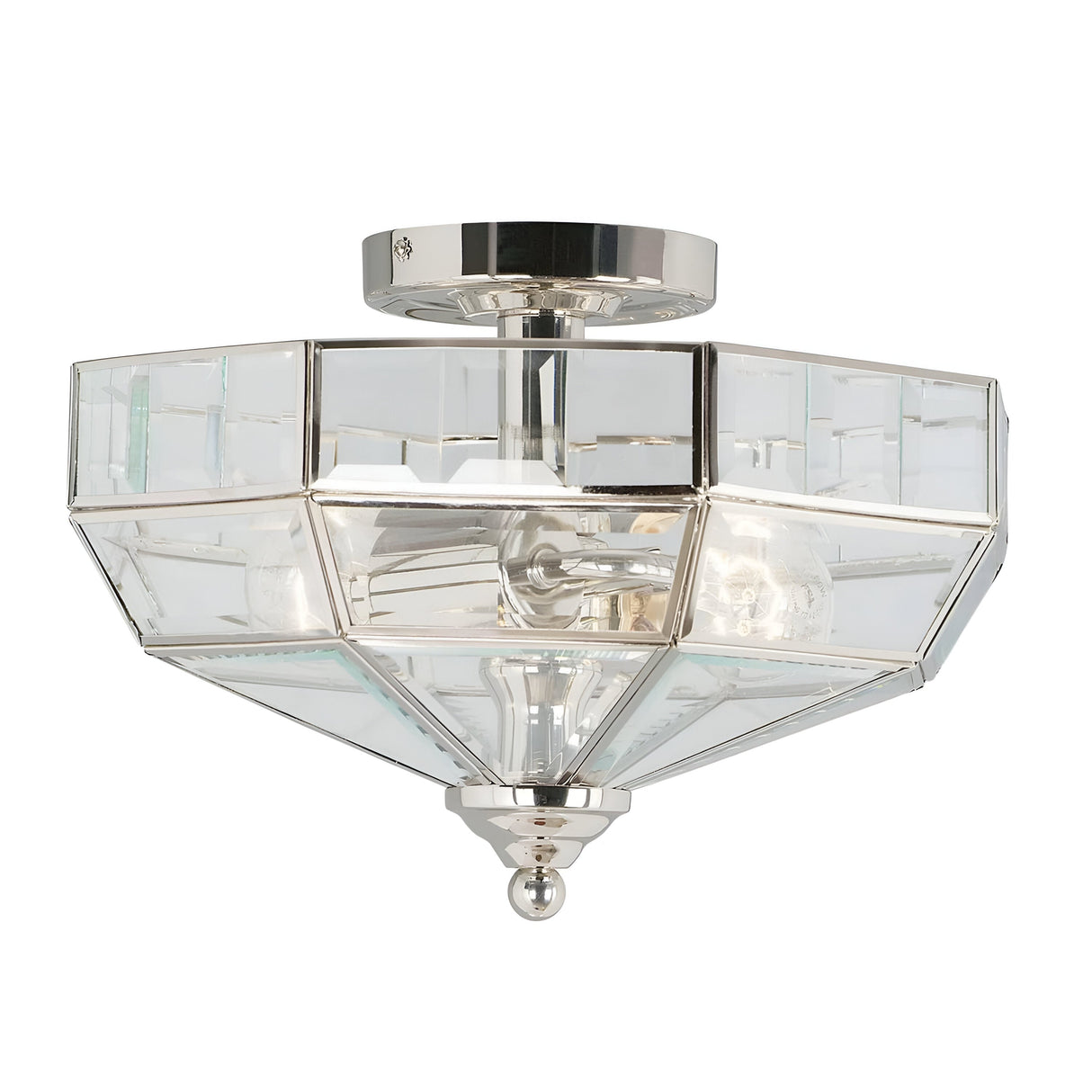 Old Park 2 Light Semi - Polished Nickel