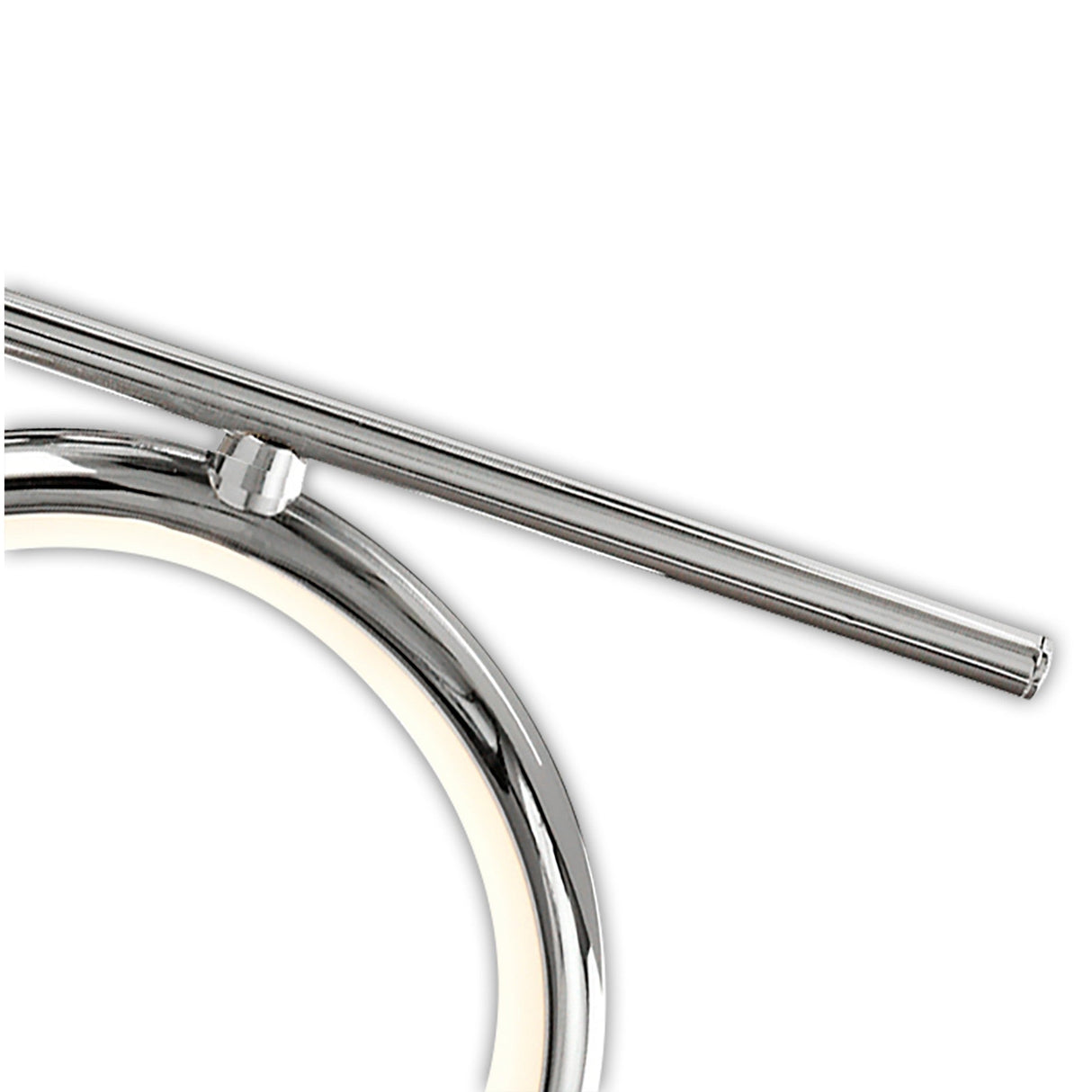 Olimpia LED Semi-Flush Ceiling Light 42W 3000K - Chrome