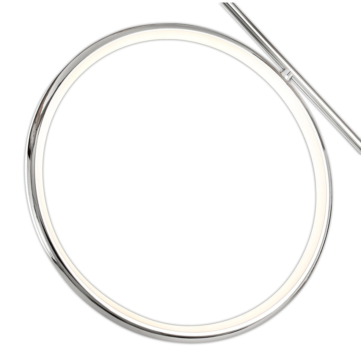 Olimpia LED Semi-Flush Ceiling Light 25W 3000K - Chrome