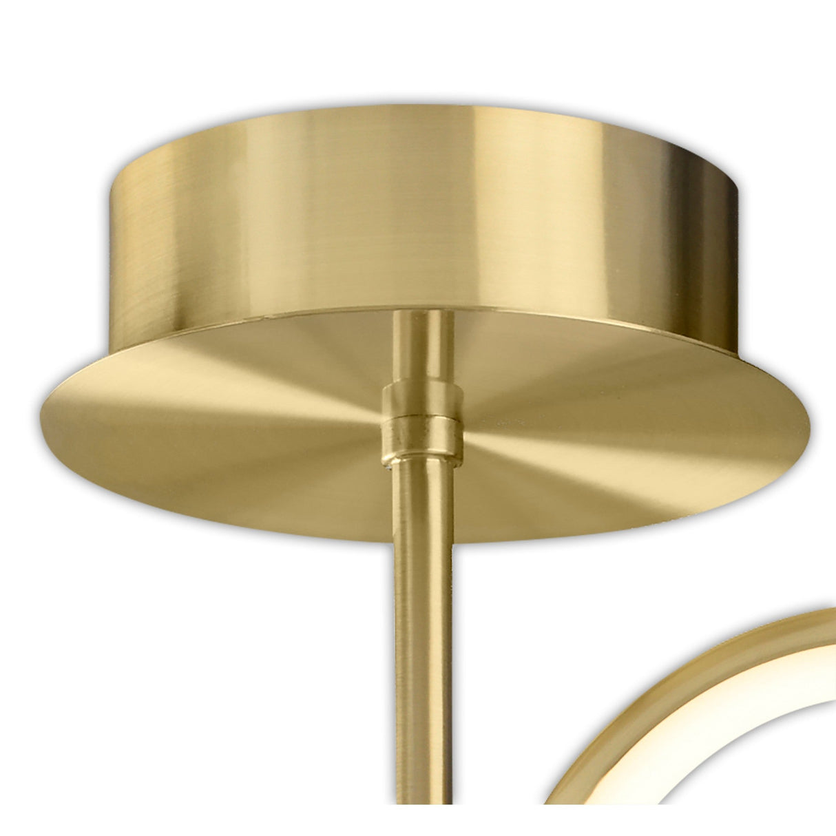 Olimpia LED Semi-Flush Ceiling Light 36W 3000K - Satin Gold