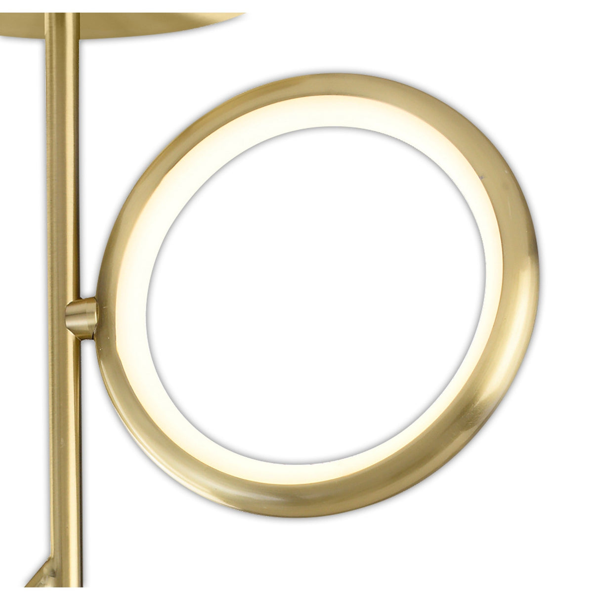 Olimpia LED Semi-Flush Ceiling Light 36W 3000K - Satin Gold