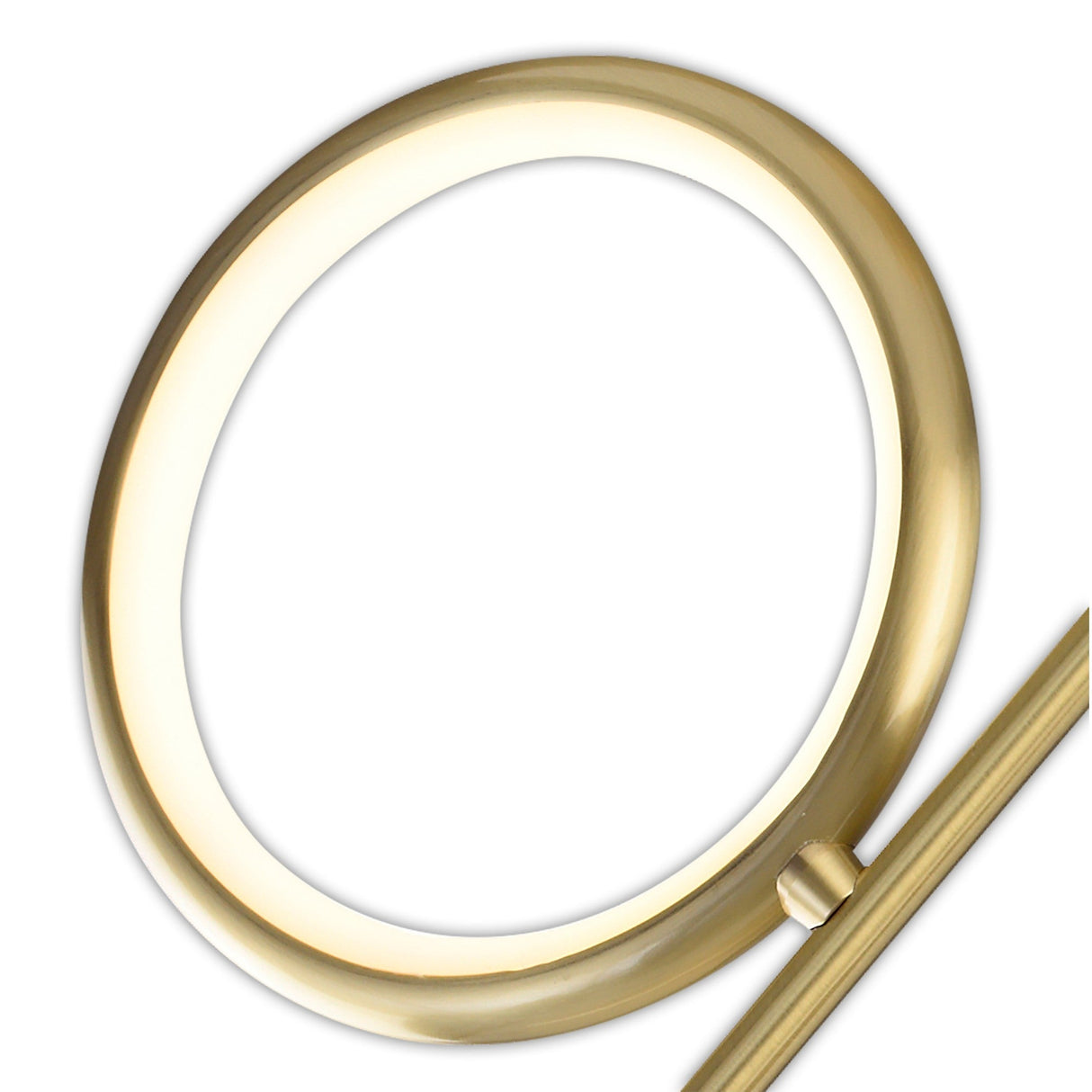 Olimpia LED Semi-Flush Ceiling Light 36W 3000K - Satin Gold