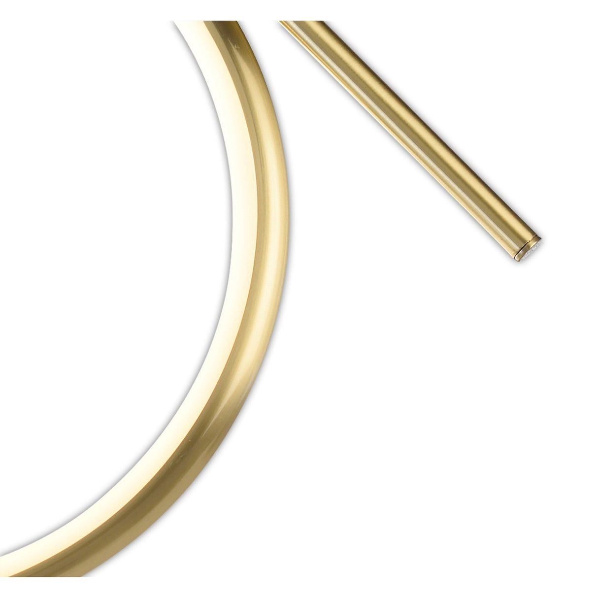 Olimpia 2 Light LED Semi-Flush Ceiling Light - Satin Gold