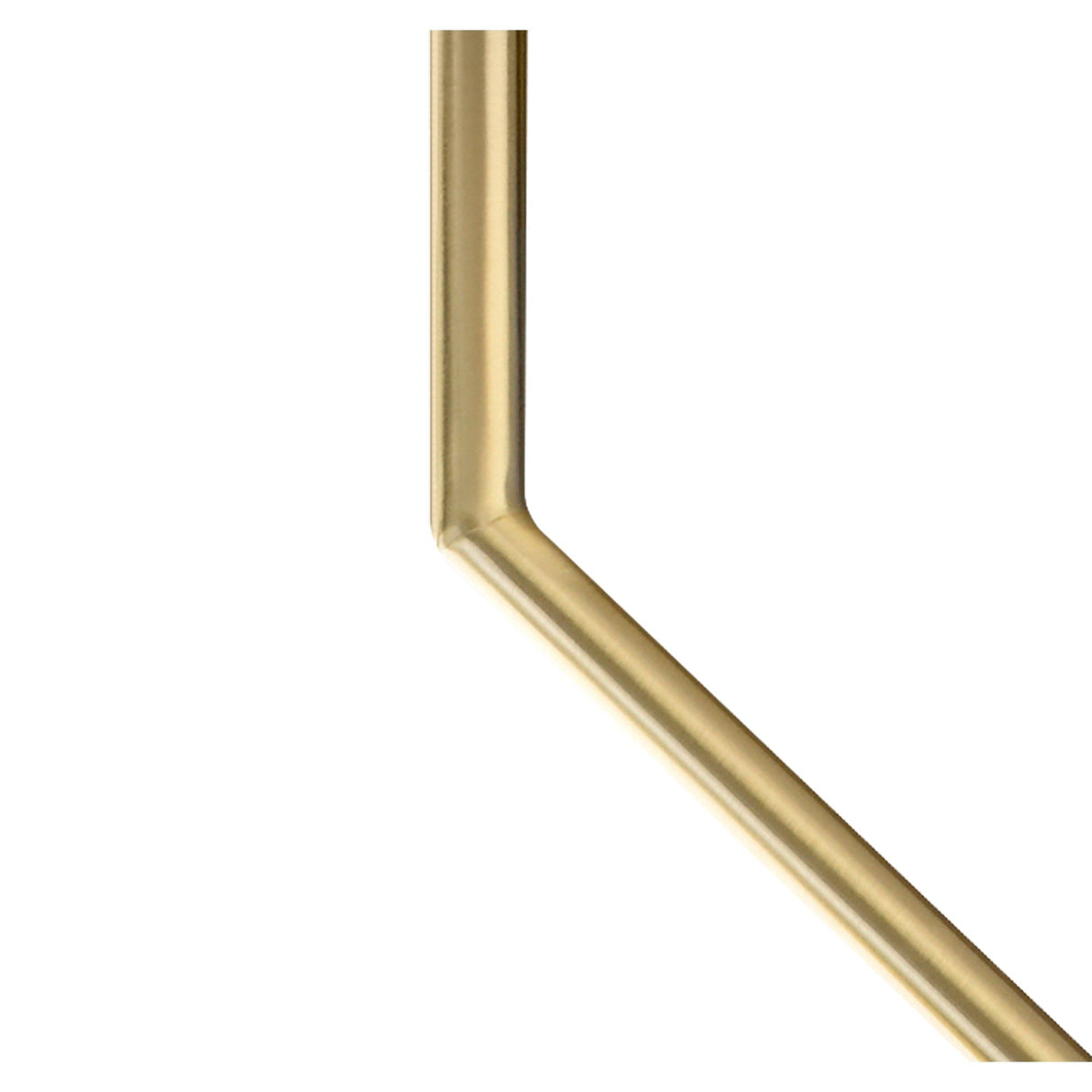 Olimpia LED Semi-Flush Ceiling Light 20W 3000K - Satin Gold